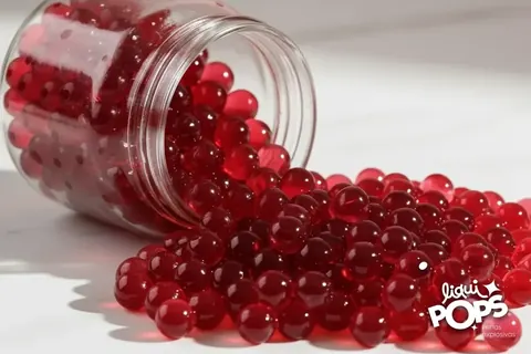 Bote de perlas explosivas de chamoy para cafeterías y negocios de bebidas
